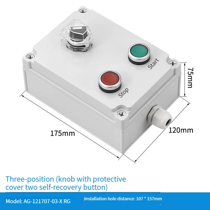 NEW high-quality Switch with arrow button control box self start button water tank electrical industrial emergency stop switch