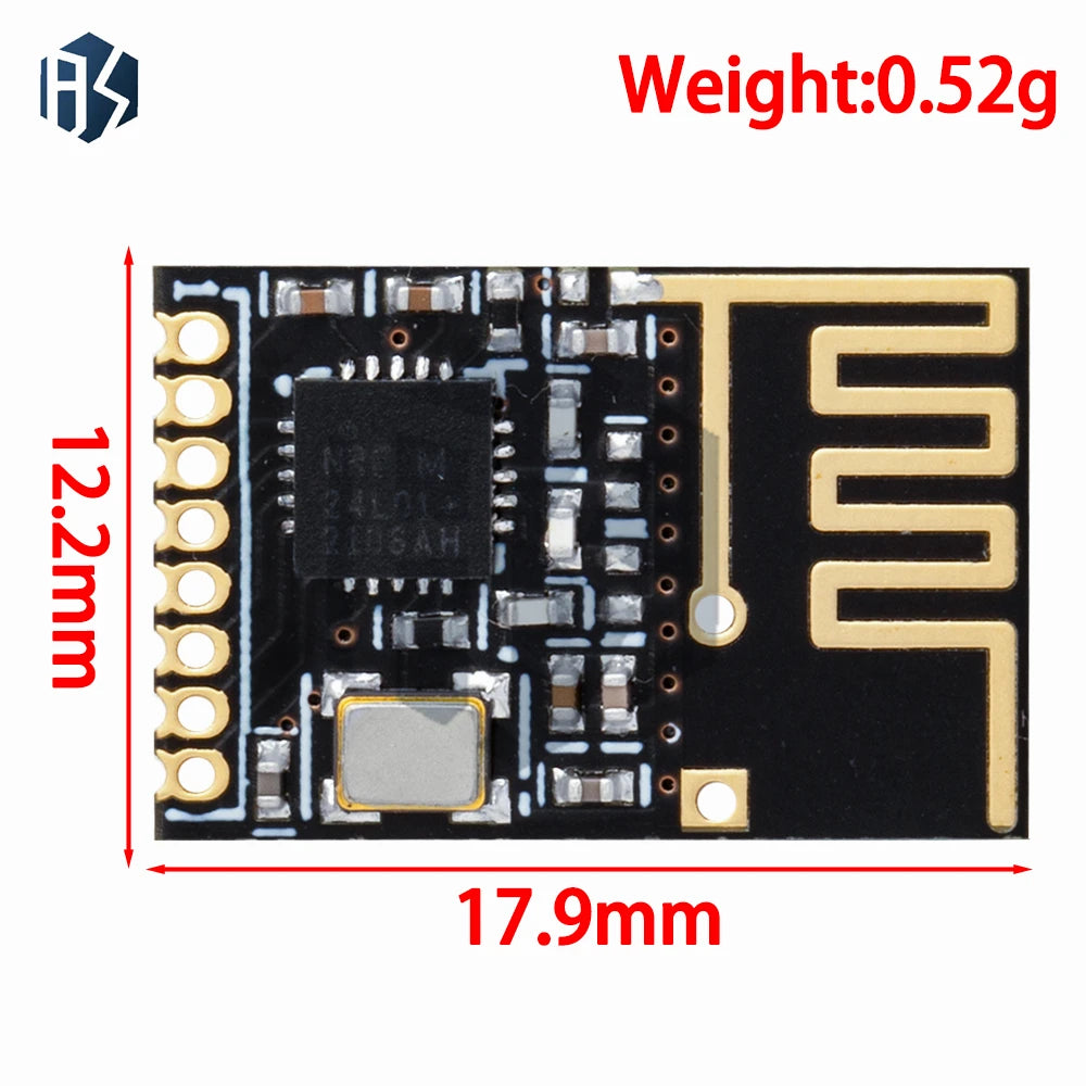 Upgraded NRF24L01+ 2.4GHz Wireless Transceiver Module, Compatible with Arduino for DIY Electronic Projects