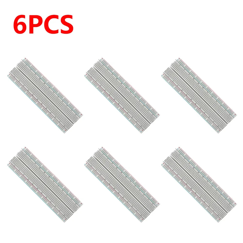 Breadboard 830 Point Circuit Boards Solderless Universal Experiment Boards Spliceable for Circuit Assembly and Commissioning