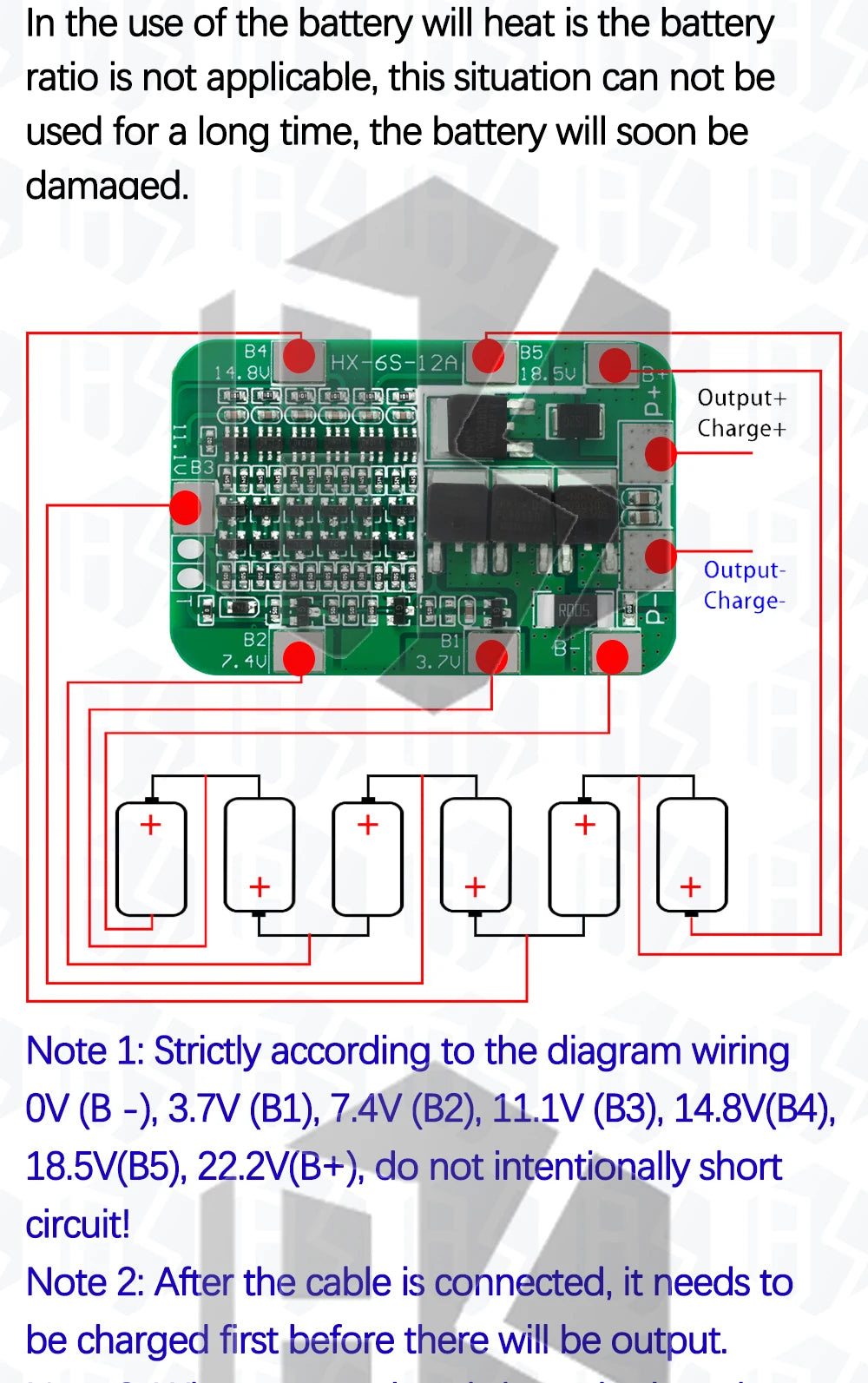 6S 12A/25A 24V 25.2V PCB BMS Protection Board For 6 Pack 18650 Li-ion Lithium Battery Cell Module New Arrival Balanced
