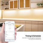 12V WIFI Bluetooth LED Kitchen Light Bar 30CM 40CM 50CM Timing Night Lamp For Cabinet Wardrobe Tuya Work with Alexa Google Home