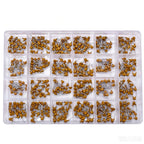 480pcs Ceramic Capacitor Assortment Kit for Guitar 0.1uf to 10uf Range 24 Values Durable Guitar Parts And Accessories
