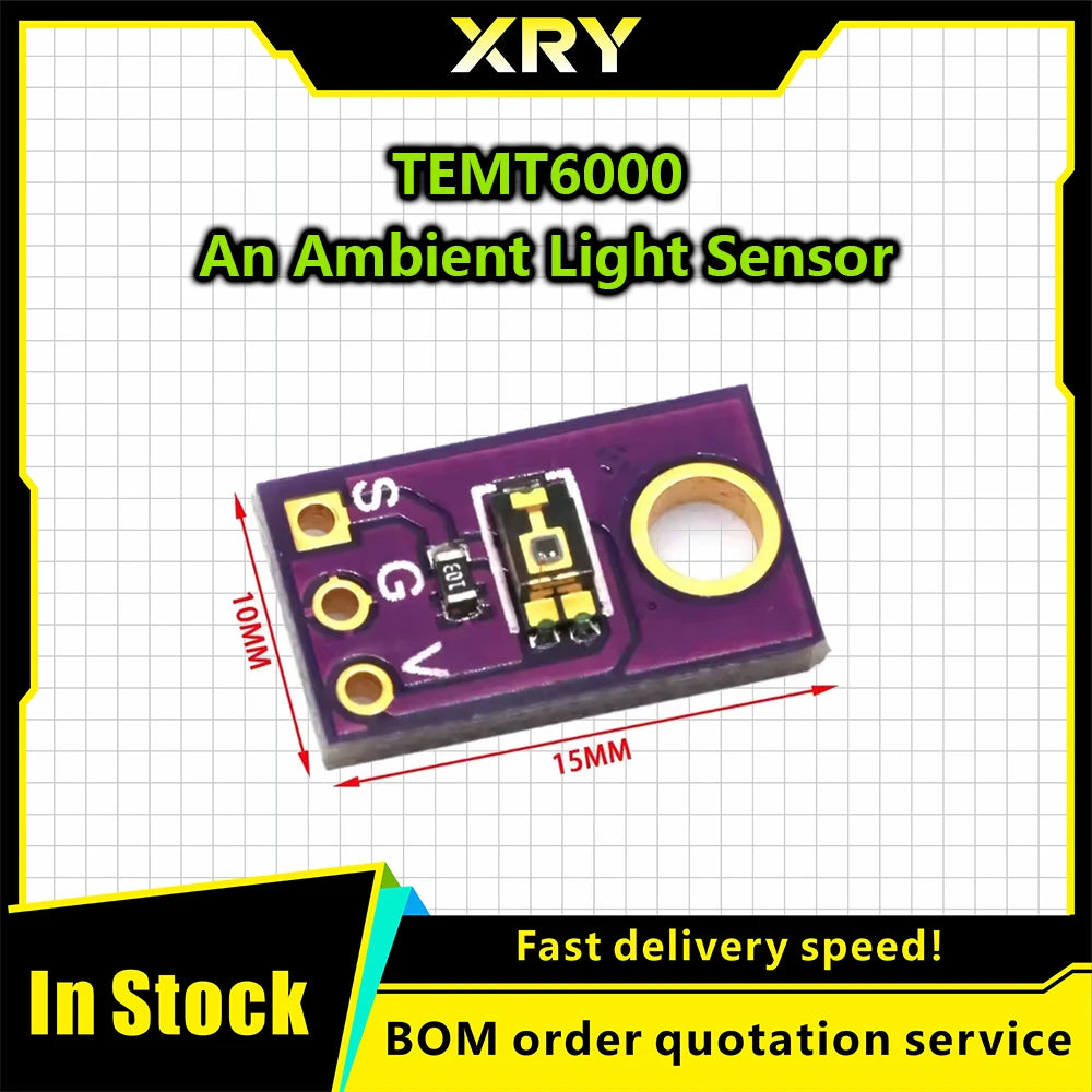 TEMT6000 Light Sensor Professional TEMT6000 Photosensitive Sensor For Arduino Smart Electronics Test the Ray intensity Module