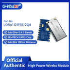 G-NiceRF | 2PCS LoRa1121F33-2G4 High-Power 2W  Wireless Communication Module LR1121 Chip