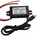Waterproof 12V/24V to 5V Converter DC-DC Buck Module Power Adapter USB-A Female/C Type/Dual USB/Open Wire Connector