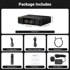 AIYIMA D20 HiFi DAC Decoder AK4493SEQ ES9039Q2M XMOS XU316 USB DSD512 Bluetooth 5.1 LDAC RCA XLR Audio Converter VU Meter