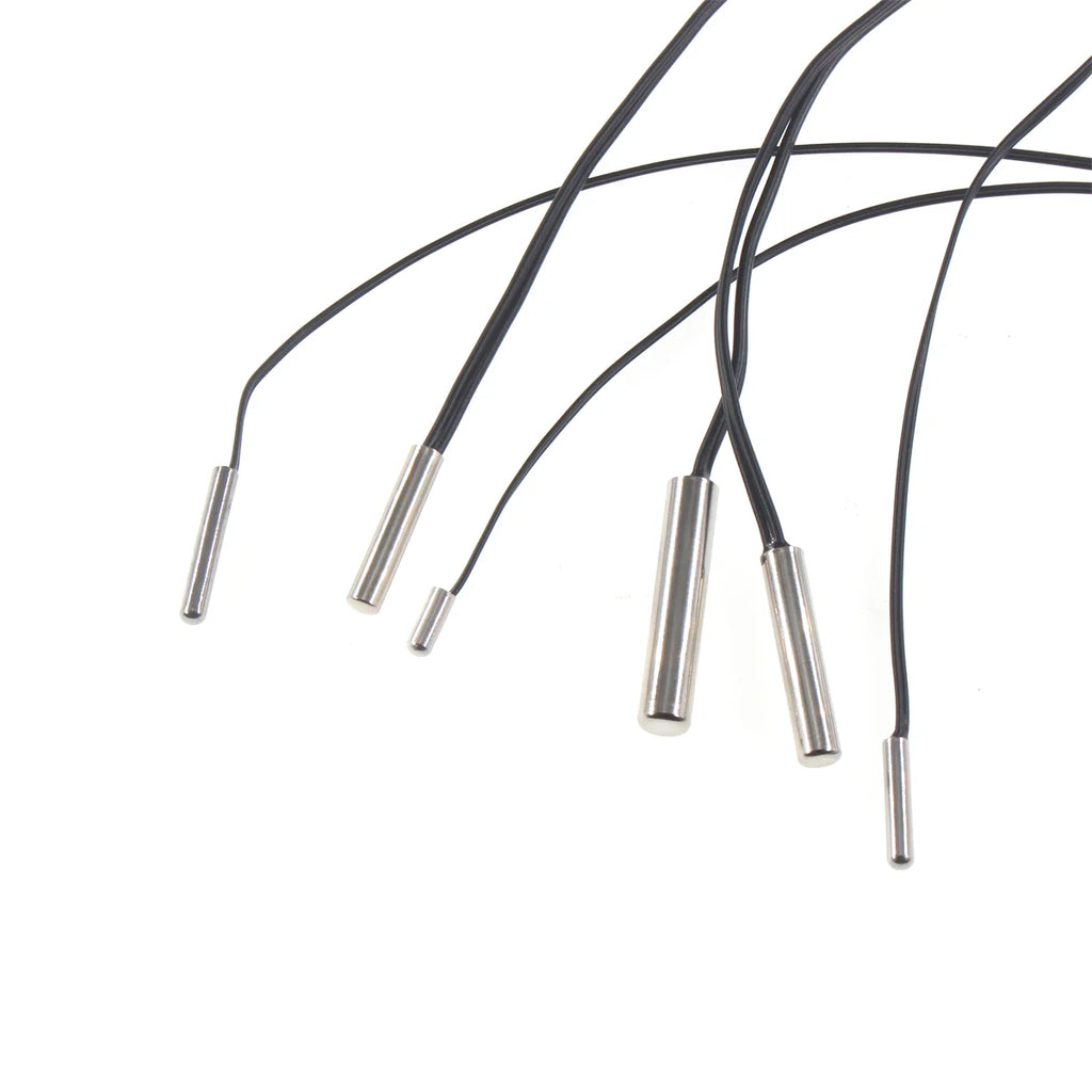 5pcs NTC thermistor 10K 3950, wire length 20cm, 3*8MM, 3*15MM, 3*20MM, 4*20MM, 5*25MM, 6x30mm, negative temperature sensor