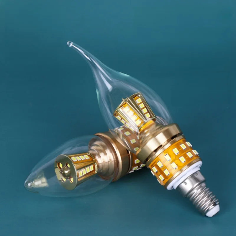 New E14 LED Bulb 10W 12W 15W LED Candle Light AC220 240V Lamp Cold White/Warm White Glass Bulb Retro Antique Vintage Style