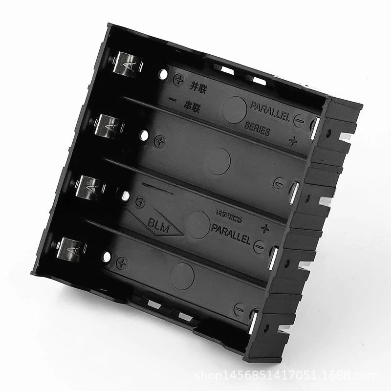 2pcs 18650 Battery Box 1/2/3/4 Sections ABS DIY Battery Holder PCB Pin Plug Board with Pin