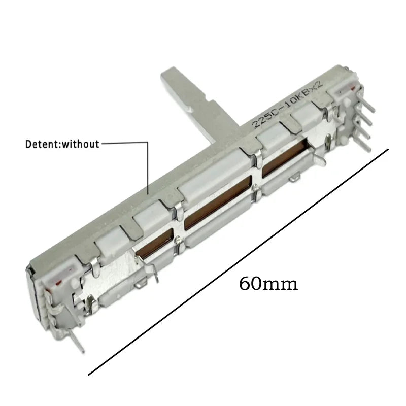 1pcs Original Travel RS45 Series Straight slip potentiometer 10KB×2 DCV1024 Total length 60mm DDJ-SB DDJ-SB2 DDJ-SB3 DDJ-400