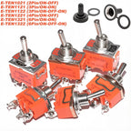 5pcs Toggle Switch Latching On-Off On-On On-Off-On E-TEN1021 1122 1221 1321 Power Button Switch 250V 15A Toggle Switch