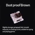 70/30/30pcs Dustproof Switch For Mechanical Keyboard Shaft Switch Gamer Keyboard Axis Clicky Linear Tactile Silent Switches