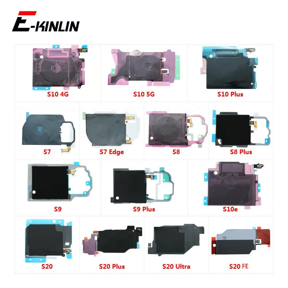 Wireless Charging Charger Receiver Coil NFC Compass Module Flex For Samsung Galaxy S7 Edge S8 S9 S10 S20 FE Plus Ultra S10e