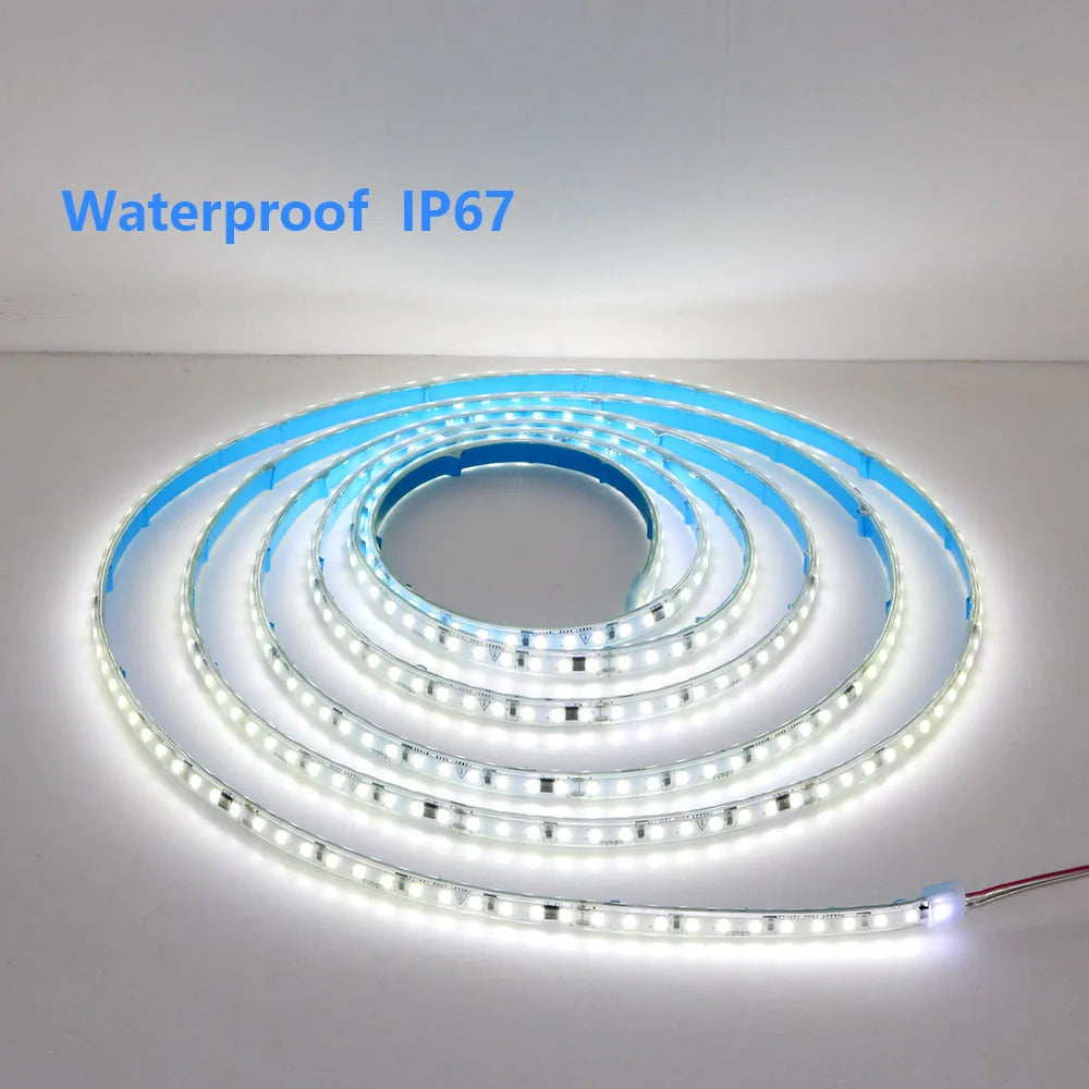 AC220V 230V 5M 600 LED Strip 2835 120LEDs/m Home Lamp Strip Red Ice Blue Green Yellow Pink Flexible And Cuttable Soft Lamp Bar