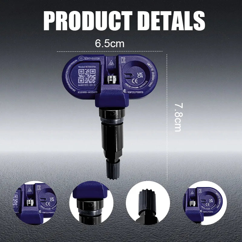 1/4PCS Tire Pressure Monitoring Sensor TPMS 149070101C For Tesla Model 3 S X Y Compatible With 149070101A,149070101B 24GHz