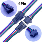 10Pairs JST SM 2P 3P 4P 5P 6Pin Plug Socket Male to Female Wire Connector LED Strips Lamp Driver Connectors Quick Adaptr 22AWG