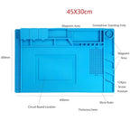 Repair Pad Insulation Heat-Resistant Soldering Station Silicon Soldering Mat Work Pad Desk Platform for BGA Soldering Station