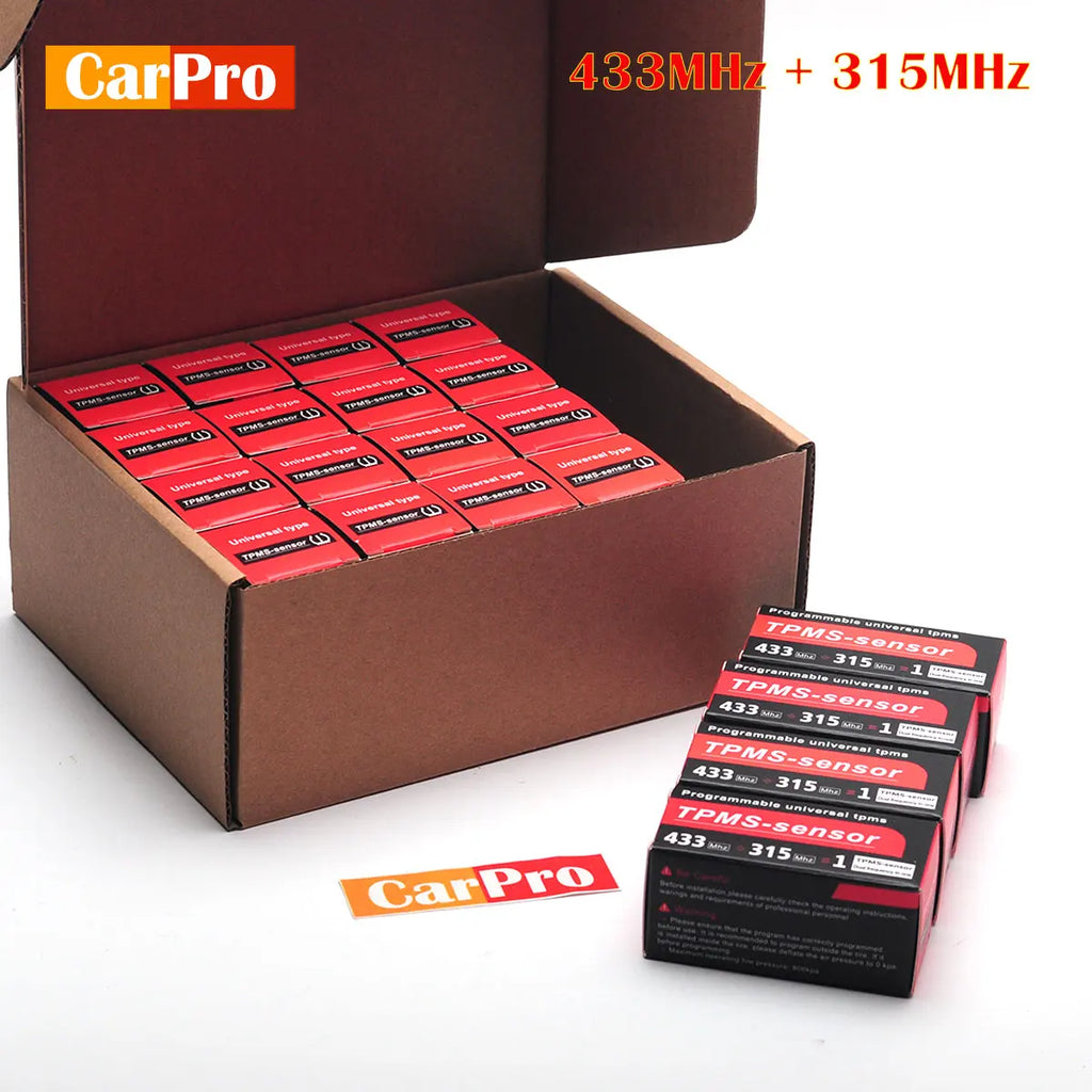 Programable TPMS Sensors 2 in 1 433MHz+315MHz Support Programing with TS501 TS508 TS601 TS608 ITS600E MK808TS MK808S-TS MP808TS