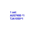 AU5790 TJA1050 Suitable for Honda Accord and Fit Instrument Panel Air Conditioning Wearable Communication Chip CAN Transceiver