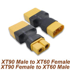 Dapter XT60 Male / Female To XT90 Male / Female Connector Conversion Adapter for Drone RC Lipo Battery Control Parts DIY Expand