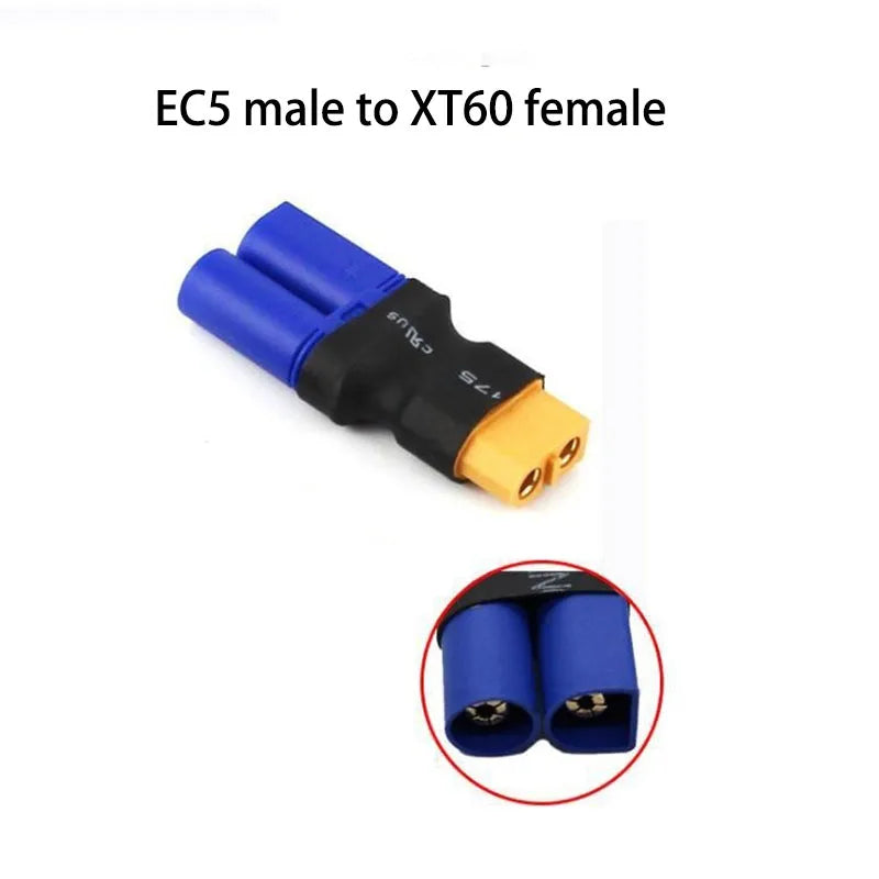 5pcs/lot Adapter Xt30 Xt60 Xt90 T Plug Deans Ec5 Ec3 Female To Male Hxt 4mm Connectors Plug Rc Lipo Battery Control Parts Diy