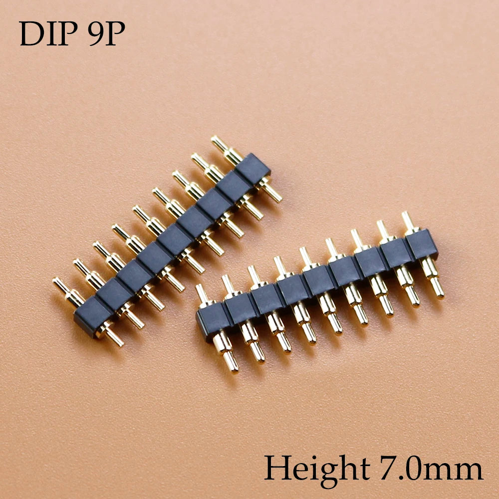 1 Piece FOR DIP Pogo Pin Connector Spring Loaded Contact Test Probe Power Charging Connector Pin 2.54 Mesh