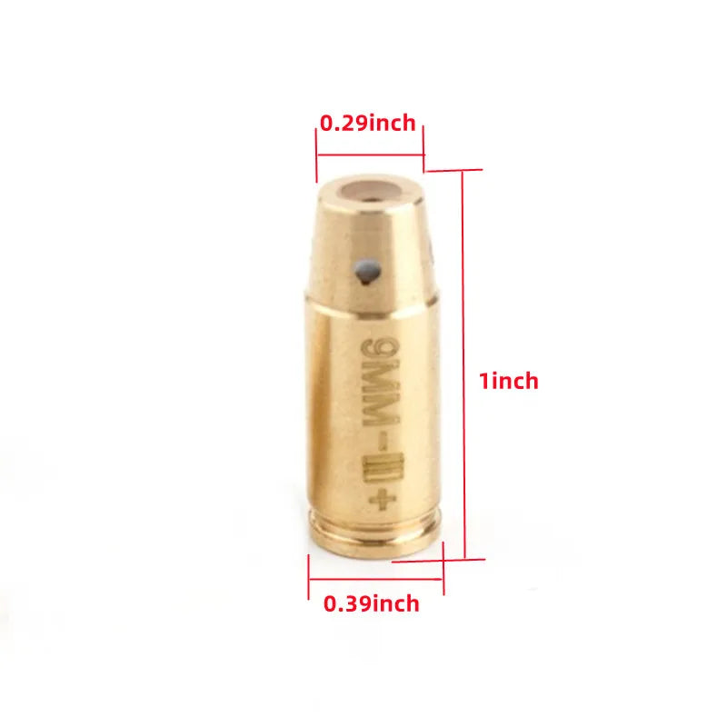 Red Dot Laser Bore Sight 9mm Red Laser Boresighter
