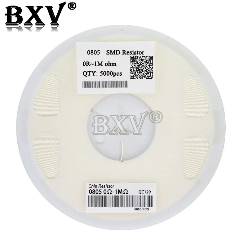 5000PCS 0805 SMD 1/4W 0R ~ 10M Chip Resistor  0 10R 100R 220R 330R 470R 1K 4.7K 10K 47K 100K 0 10 100 330 470 Ohm