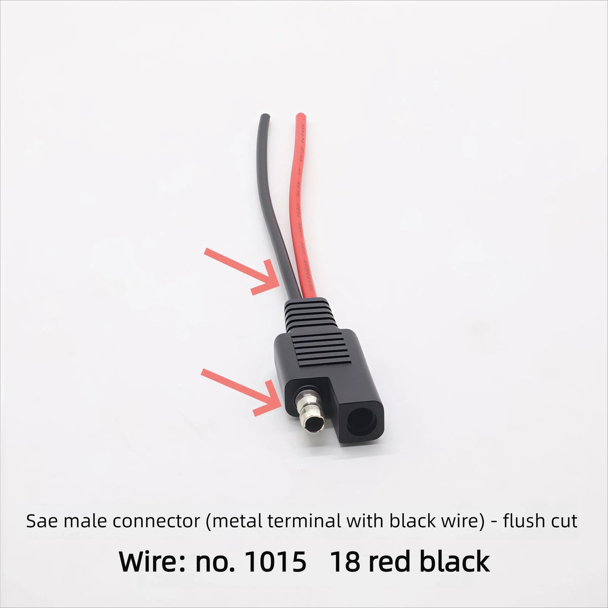 5PCS SAE Single-ended Cable Power Extension Connector Plug Cable Solar Panel Battery Adapter Quick Connect
