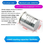 CBB65 AC Motor Capacitor Air Conditioner Compressor Start Capacitor 450VAC 5uF 20uF 25uF 30uF 35uF 40uF 45uF 50uF 60uF 70uF 5%