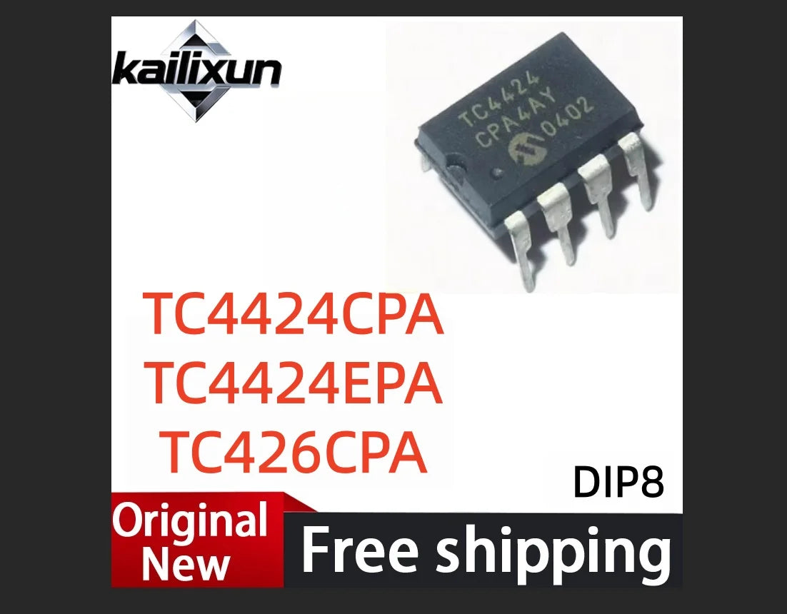 （10Pcs）TC4424CPA TC426CPA DIP-8 Dual High Speed MOSFET Driver IC