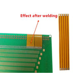 5pcs Yellow Fpc Ffc Welding Type Flexible Flat Cable 0.5mm/0.7mm/0.8/1.0/1.27/1.5mm Pitch 3/4/5/6/7/8/9/10/12/13/14/16/18/20 Pin