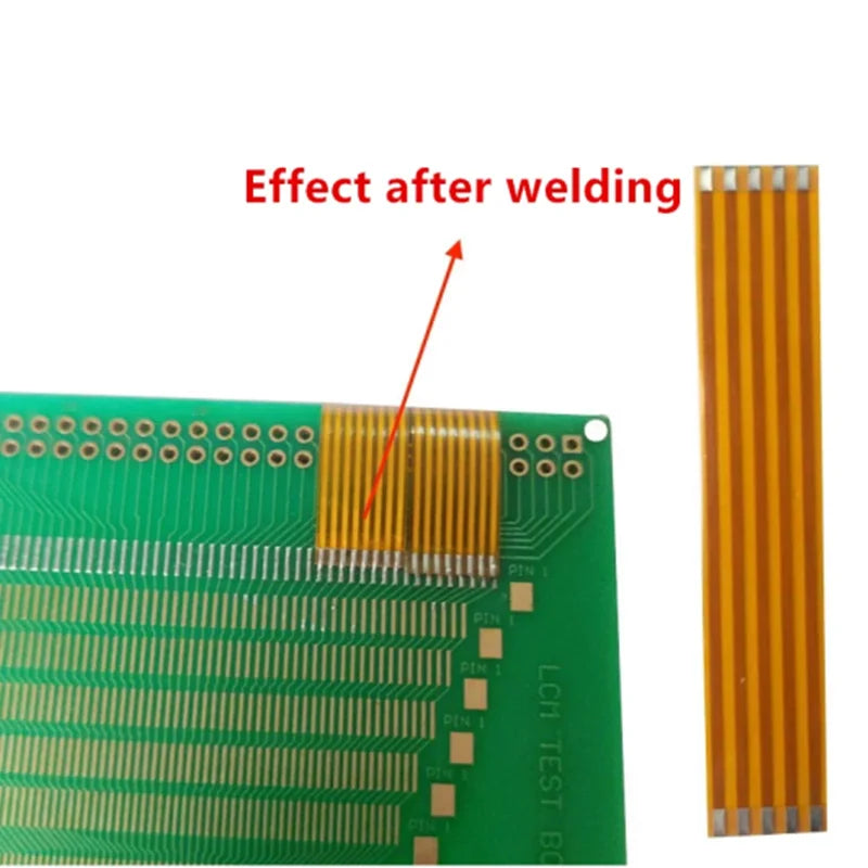 5pcs Yellow Fpc Ffc Welding Type Flexible Flat Cable 0.5mm/0.7mm/0.8/1.0/1.27/1.5mm Pitch 3/4/5/6/7/8/9/10/12/13/14/16/18/20 Pin