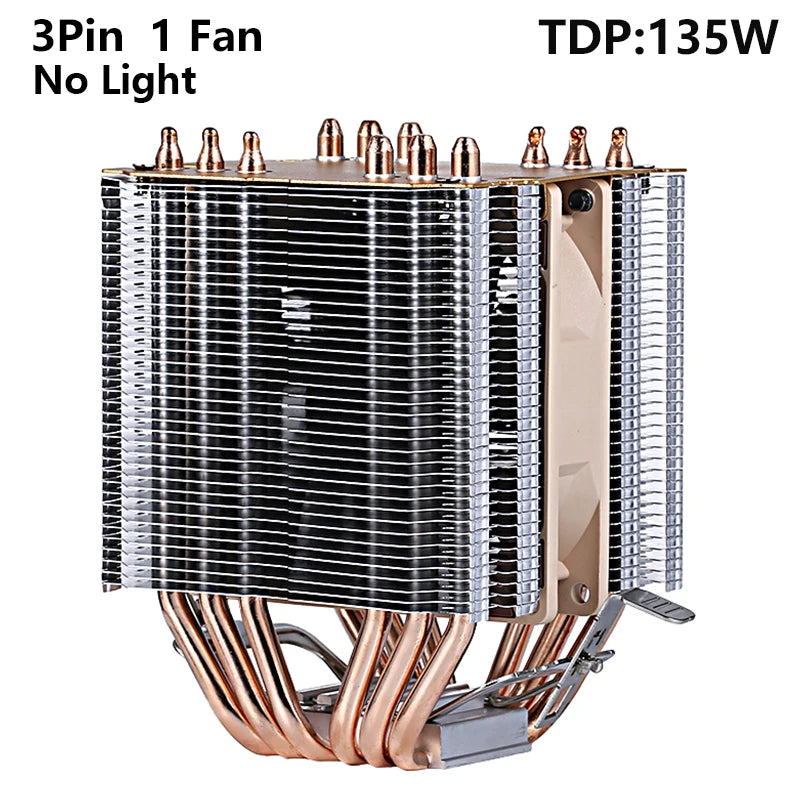 XUANFENG Air-cooled CPU Cooler 90mm Fan Twin Towers 4/6 Heat Pipe 4pin/PWM Compatible LGA2011 115x 1200 1700 X79 X99 AMD AM3 AM4