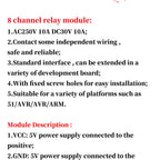 5v 12v 1 2 4 6 8 Channel Relay Module with optocoupler Relay Output 1 2 4 6 8 Way relay Module For Arduino In stock