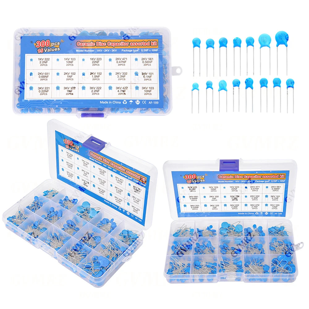 1KV 2KV 3KV High Voltage Ceramic Capacitor KIT 5PF 30PF 47PF 56PF 100PF 220PF 1NF 2.2NF 3.3NF 4.7NF 10NF 100NF 471 222 223 103