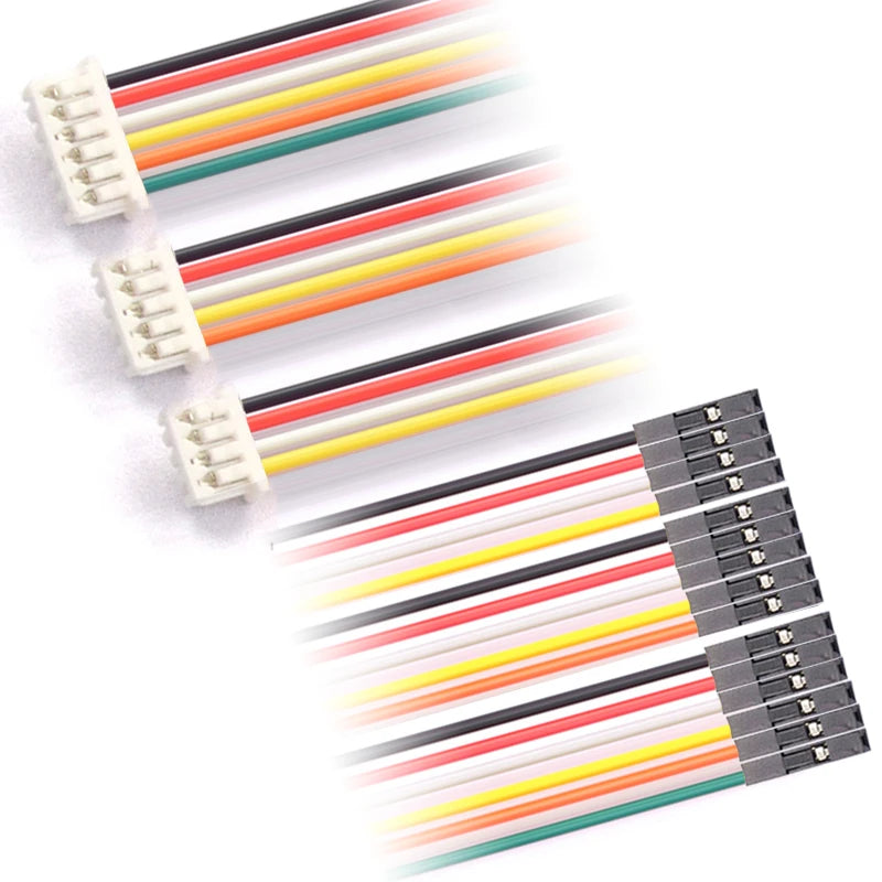 10PCS Dupont Line to SH1.0/MX1.25/ZH1.5/HY2.0/PH2.0/XH2.54 Cable 1P Female 2/3/4/5/6/P 20CM  26AWG 28AWG Jumper Wire