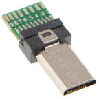 B03B-For Sony S2/S3 MULTI Micro Camera 5-Pack Mini USB Connector 15 Pin Data USB PCB Flat Micro USB Plug Adapter