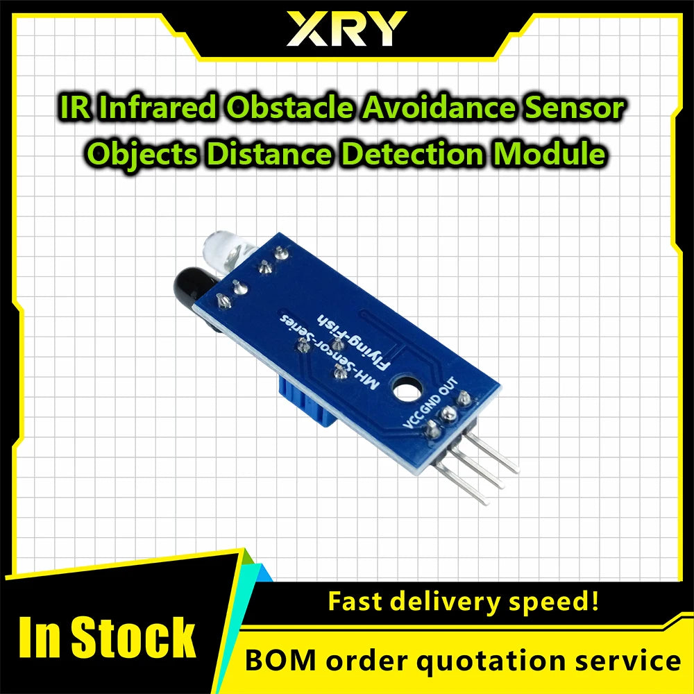 XRY 10pcs/1pc IR Infrared Obstacle Avoidance Sensor Module for Arduino Smart Car Robot 3-Wire Reflective Photoelectric New