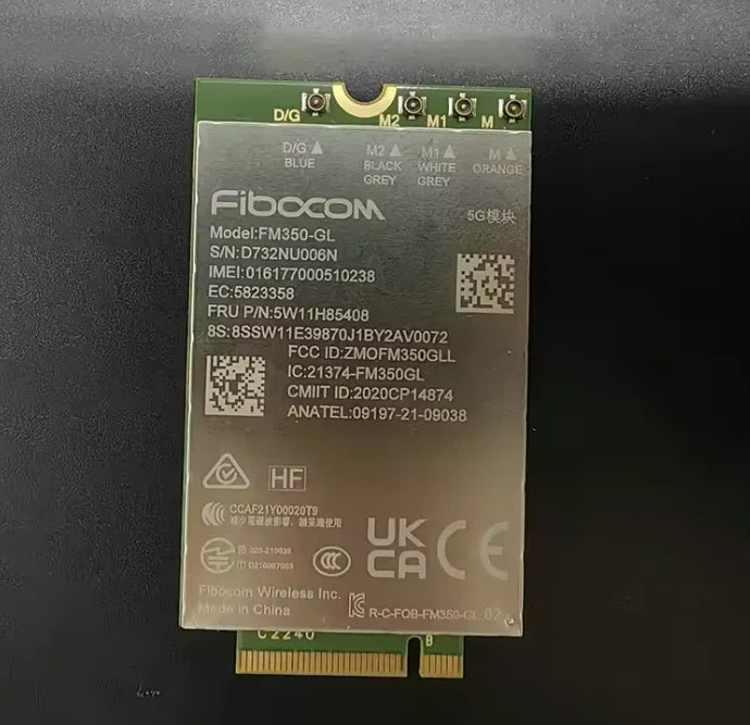 FOR Fibocom FM350-GL Intel 5G Solution 5000 Module FRU 5W11H85408 GNSS Receiver LTE 4x4 M.2 For ThinkPad X1 Yoga 8th Gen Laptop