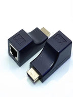 1 Pair HDMI to RJ45 Adapter Converter Extender RJ45 Ports Network 30M to RJ45 Over CAT5e / 6 UTP LAN Extender Cable Adapters