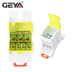 GEYA UKK-80A Distribution Box Din Rail Terminal Block 1 In 6Out Power Junction Box 80A Universal Electric Wire Connector