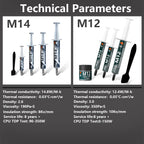 MJ-TECH Thermal Paste 12.4W 14.8W Performance Thermal Conductive Grease For CPU Cooler/Ventilador/GPU/PS5/Laptop/Game PC