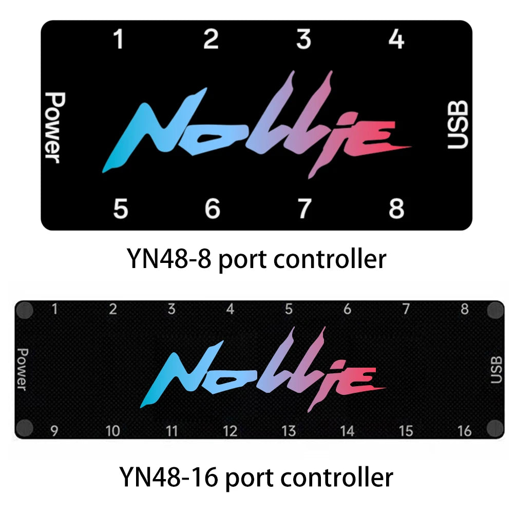 Nollie SignalRGB OpenRGB Universal 5V 3PIN ARGB Controller 8 Way Addressable ARGB Splitter HUB For Computer Case Fan Light Strip