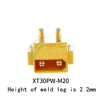 Amass XT30PW Female Or Male PCB Board Plug Banana XT30 Connector XT30PW-M or XT30PW-F or XT30U-F