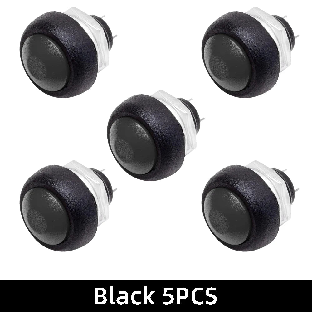 5~10PCS EGBO Mini 12mm Waterproof Momentary ON/OFF Push Button Round Switch PBS-33B PBS-11B For arduino