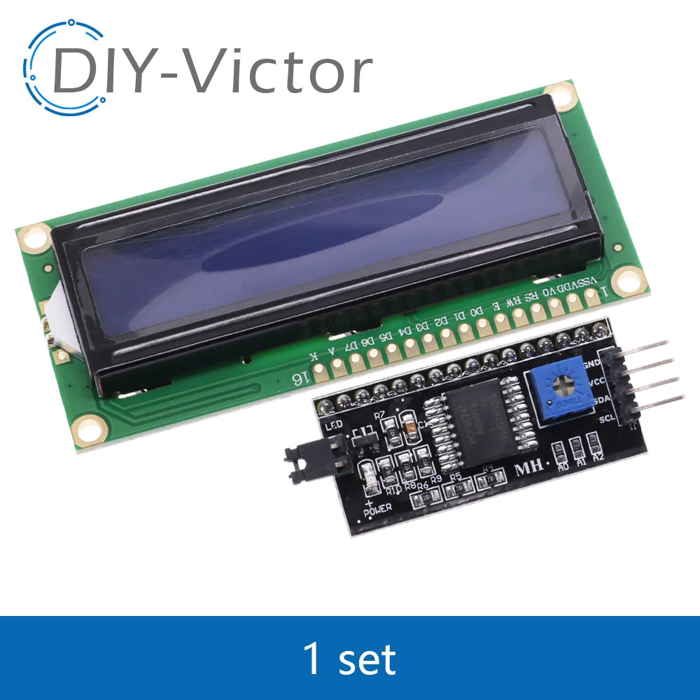 1602 16x2 HD44780 For Arduino Character LCD /w IIC/I2C Serial Interface Adapter Module
