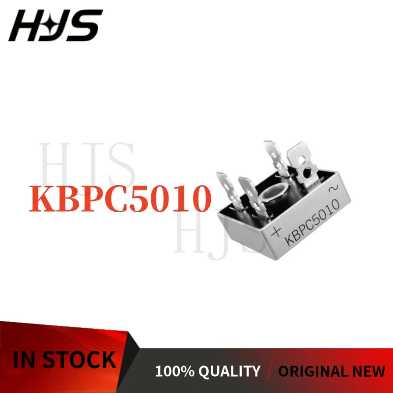 2PCS KBPC1010 KBPC1510 KBPC2510 KBPC3510 KBPC5010 KBPC6010 10A 15A 25A 35A 50A 60A 1000V Single-phase rectifier rectifier bridge