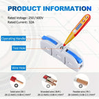 Lever Wire Connectors, 10pcs/60pcs Inline Wire Connectors Kit for Quick Connect, Push in Compact Splicing Electrical Connectors