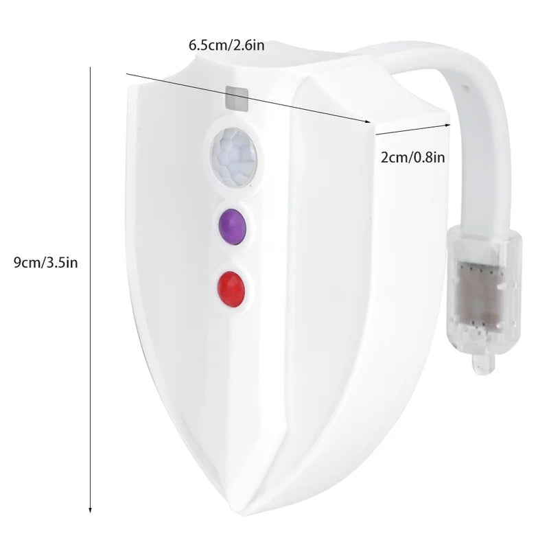 Waterproof Toilet Lights Motion Sensor LED Night Lamp with UV Light for Bathroom